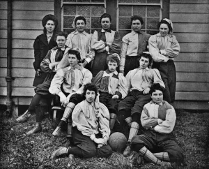 Blouse Prints: Ladies Football, 1895: the South Team