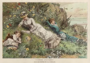 Relaxing Prints: Ladies Relaxing 1882