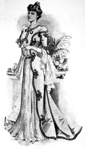 Parisian Prints: Ladies Tea-gown Fashion, 1899