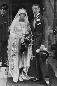 Bride Prints: Lady Alexandra Curzon marries Major E. D (Fruity) Metcalfe
