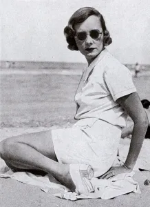 Beach Prints: Lady Castlerosse at Deauville