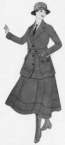 Dunhill Prints: Lady chauffeur costume from Dunhills, WW1