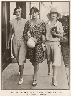 Palm Prints: Lady Cranbourne, Mrs Harriman Russell and Lady Diana Cooper