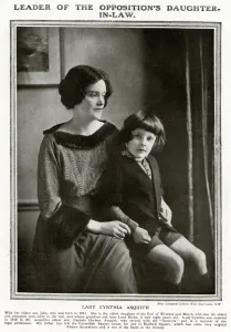Asquith Prints: Lady Cynthia Asquith with her son John
