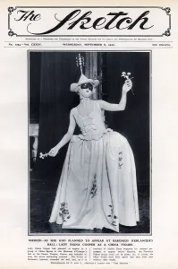 Mask Prints: Lady Diana Cooper as a china figure, Venice, 1926