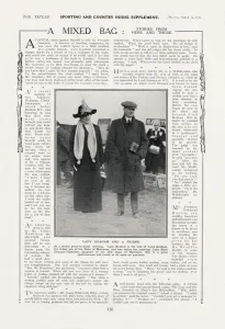 March Prints: Lady Graham, page from The Tatler 1913