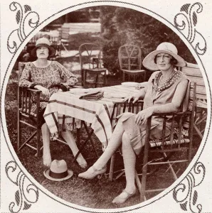 Dec18 Prints: Lady Horne & Mrs O Malley-Keyes at Biarritz