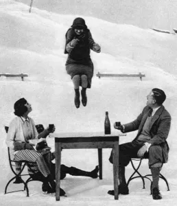 Jump Prints: Lady Moss jumping a table on ice skates