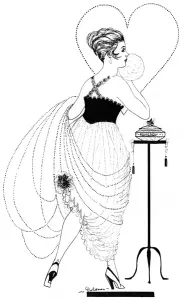 Powder Prints: Lady powders her face, 1917