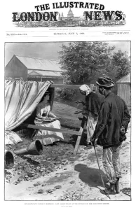 Rights Prints: Lady Sarah Wilsons bomb-proof shelter at Mafeking, 1900