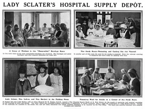 Packing Prints: Lady Sclaters Hospital Supply Depot, WW1