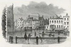 Hansom Prints: Lambeth Floods 1850