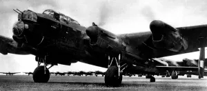 Standing Prints: Lancaster Bombers ready to take off, 1942