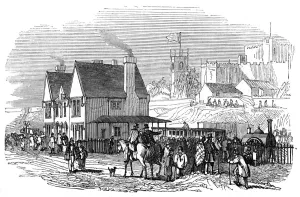 1846 Prints: Lancaster Castle Station