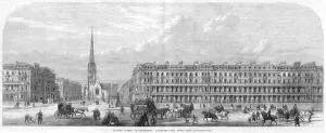 Houses Prints: Lancaster Gate, Hyde Park, 1866