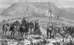 Cavalry Prints: Lancers returning from burning kraals, Zulu War, 1879