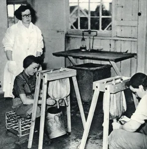 Milking Prints: Land girls in training 1939