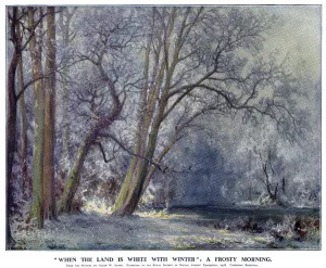 Landscape Prints: When the Land is White with Winter: A Frosty Morning