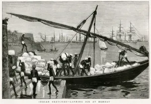 Bombay Prints: LANDING ICE AT BOMBAY