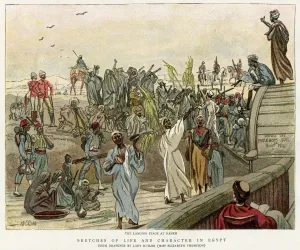 Racial Prints: Landing stage on the Nile at Keneh