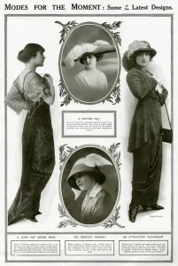 Feathered Prints: Latest fashionable designs 1913