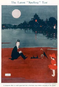 18th Prints: The Latest Spelling Test by William Heath Robinson