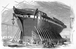 16th Prints: Launch of H. M. S. Nankin