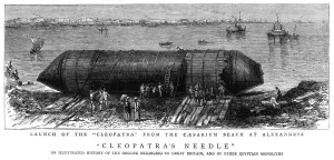 1877 Prints: Launching Cleopatras needle, 1877