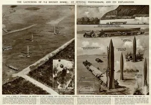 Bombing Prints: Launching of V2 rocket bombs by G. H. Davis