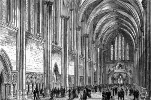 Prints of The Great Hall of the Royal Courts of Justice, The Strand. Date: 1882 February Prints: LAW COURTS, STRAND