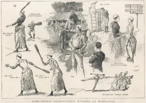 Title Prints: Lawn Tennis Championship matches at Wimbledon