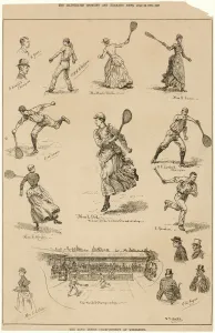 Player Prints: Lawn Tennis Championship at Wimbledon 1887