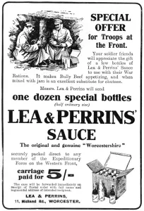 Rations Prints: Lea and Perrins advertisement, WW1