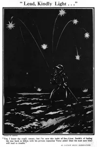 Firing Prints: Lead Kindly Light by Bruce Bairnsfather, WW1 cartoon