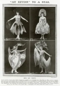 Tour Prints: Lee White wearing costumes designed by Reville