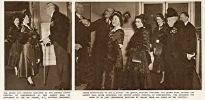 Meeting Prints: (left) Queen Elizabeth