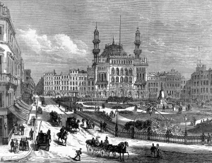 Leicester Prints: Leicester Square, London, 1874