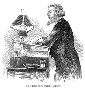 Address Prints: Leighton Gives Address