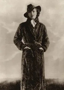 Wrap Prints: Full length mink coat 1935