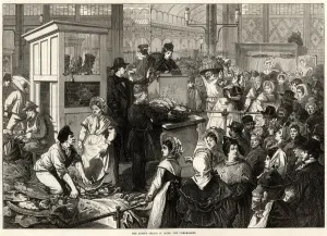 Buying Prints: Lenten season in Paris: The Fish-market 1875