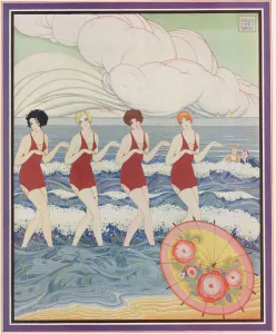 Colour Prints: Les Girls Go Bathing: The Ensemble Entry Felix de Gray