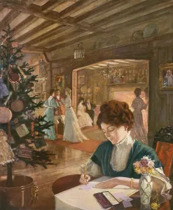 Depicting Prints: Letter-writing at Christmas