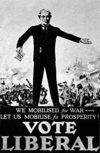 Liberal Prints: Liberal Party Poster, We Mobilised for War - Let us Mobilis