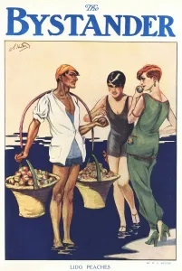 Flappers Prints: Lido Peaches by W. S. Hutton