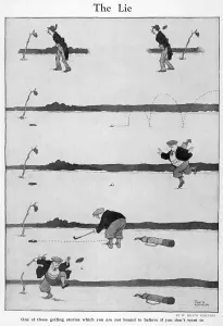 Golfing Prints: The Lie by William Heath Robinson