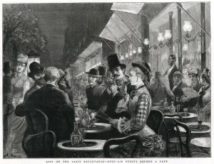 Cafe Prints: Life on the Paris Boulevards 1877
