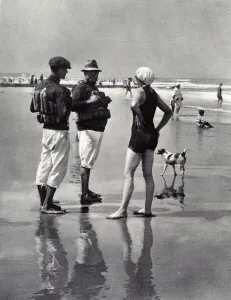 Beach Prints: Life Savers on a Continental beach