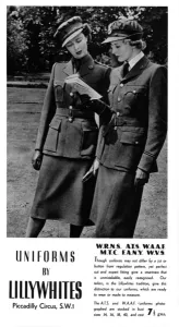 Waaf Prints: Lilywhites Advertisement, 1940
