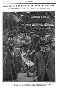 Fields Prints: Lincolns Inn Fields, London, 1905