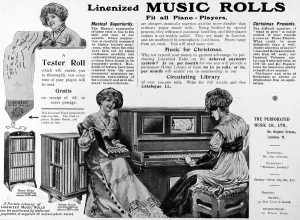 May Prints: Linenized Music Rolls advert